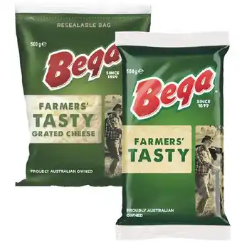 Woolworths Bega Block or Grated Cheese 500g offer
