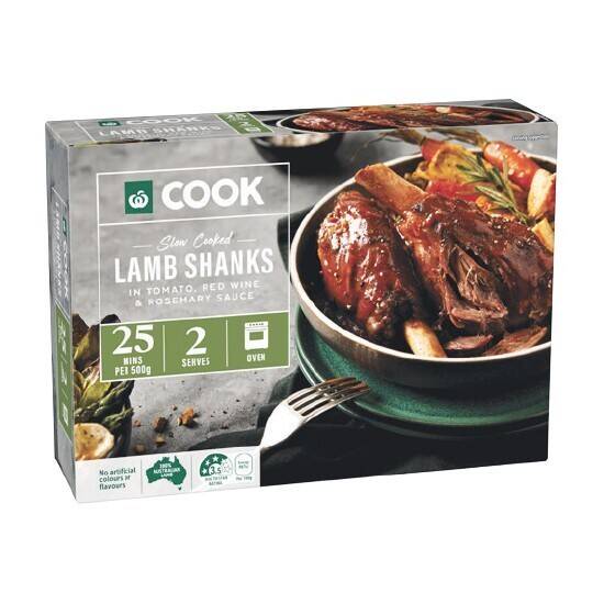 Woolworths COOK Slow Cooked Lamb Shanks in Tomato, Red Wine & Rosemary Sauce offer at Woolworths