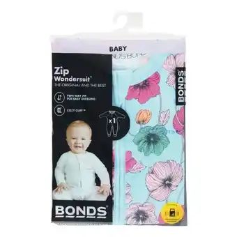 Woolworths Bonds Zippy Wondersuit Assorted Pk 1 offer
