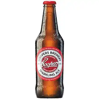 Woolworths Coopers Sparkling Ale Bottles 24x375ml offer