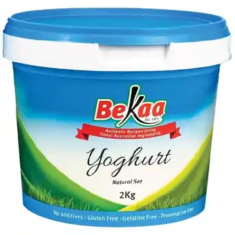 Bekaa Natural Set Yoghurt 2 kg – From the Fridge
