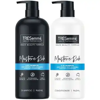 Woolworths TRESemme Shampoo or Conditioner 940ml offer