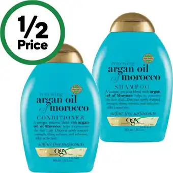 Woolworths OGX Shampoo or Conditioner 385ml offer