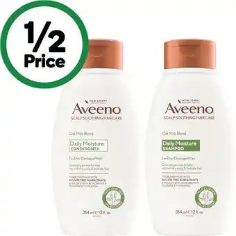 Woolworths Aveeno Shampoo or Conditioner 354ml offer