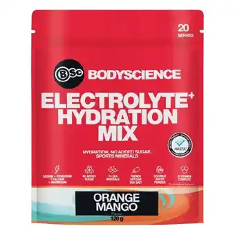 Woolworths BSc Electrolyte+ Hydration Mix 120g^ offer