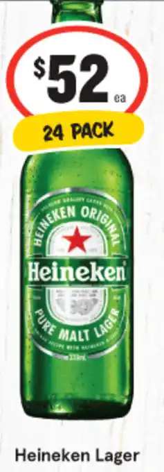 IGA Heineken Lager 24 PACK offer