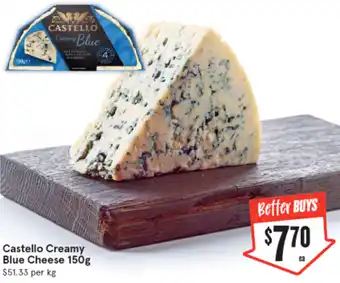 IGA Castello Creamy Blue Cheese 150g offer