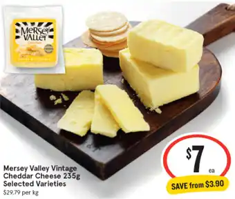 IGA Mersey Valley Vintage Cheddar Cheese 235g offer
