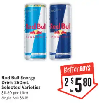 IGA Red Bull Energy Drink 250mL offer