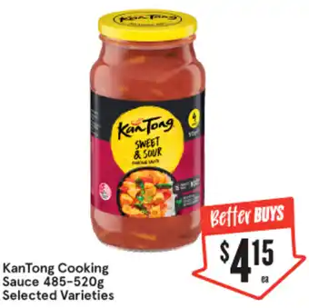 IGA KanTong Cooking Sauce 485-520g offer