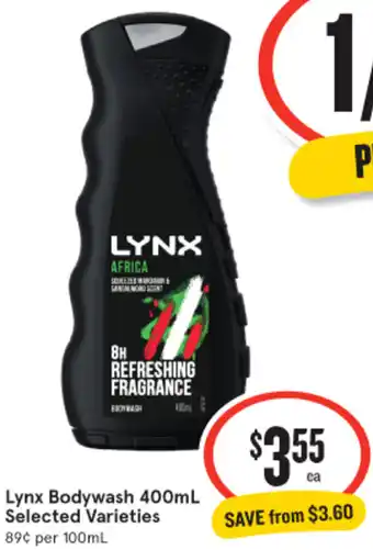 IGA Lynx Bodywash 400mL offer