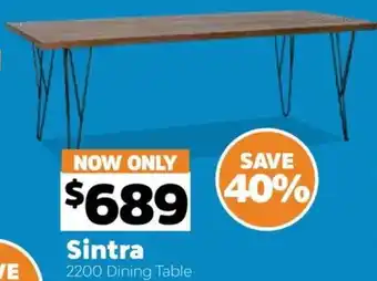 ComfortStyle Furniture & Bedding Sintra 2200 Dining Table offer