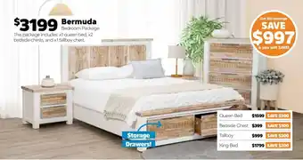 ComfortStyle Furniture & Bedding Bermuda Bedroom Package offer