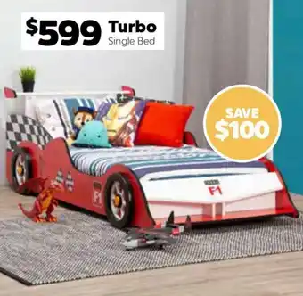 ComfortStyle Furniture & Bedding Turbo Single Bed offer