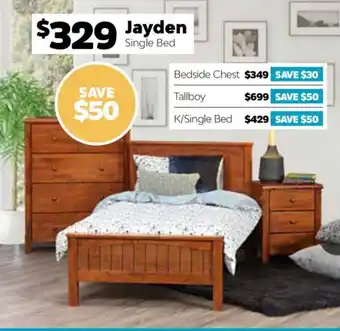 ComfortStyle Furniture & Bedding Jayden Single Bed offer