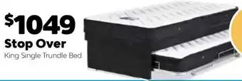 ComfortStyle Furniture & Bedding Stop Over King Single Trundle Bed offer