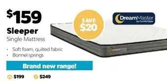 ComfortStyle Furniture & Bedding Sleeper Single Mattress offer