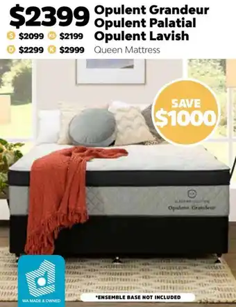 Opulent Grandeur, Opulent Palatial, Opulent Lavish Queen Mattress