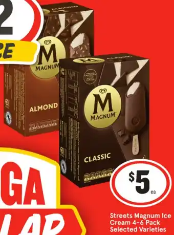 IGA Streets Magnum Ice Cream 4-6 Pack offer