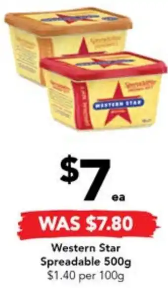 Drakes Western Star Spreadable 500g offer