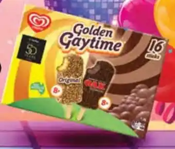 Drakes Streets Golden Gaytime Original & Chocolate Oak 16 Pack offer