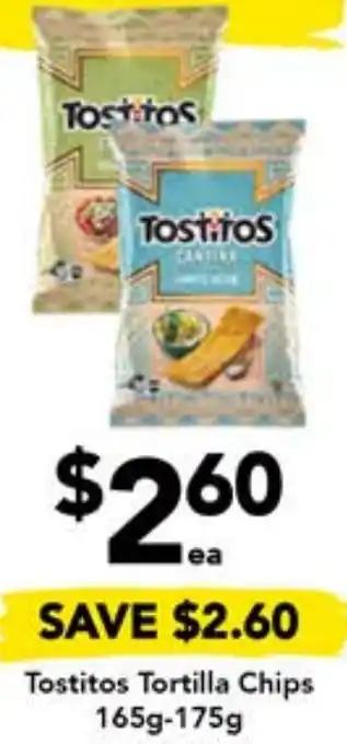 Drakes Tostitos Tortilla Chips 165g-175g offer