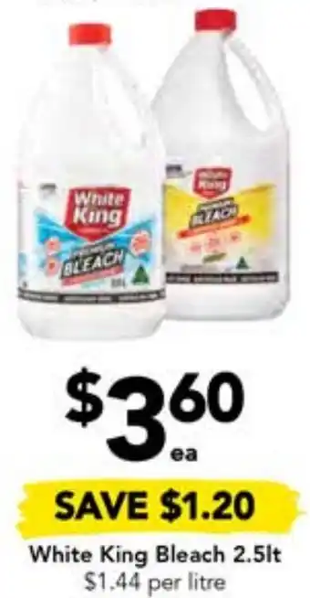 Drakes White King Bleach 2.5lt offer