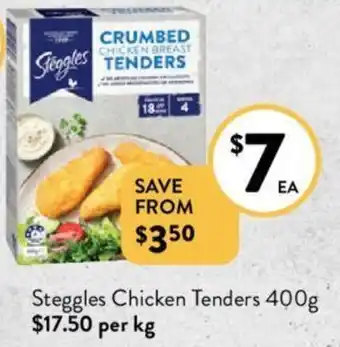 Foodworks Steggles Chicken Tenders 400g offer