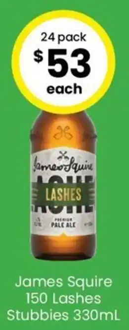 The Bottle O James Squire 150 Lashes Stubbies 330mL offer