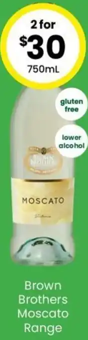 The Bottle O Brown Brothers Moscato Range 750ml offer