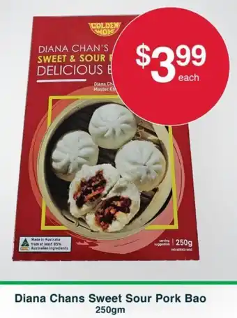 Australian Butchers Store Diana Chans Sweet Sour Pork Bao 250gm offer