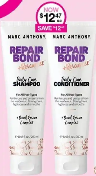 Priceline MARC ANTHONY Daily Care SHAMPOO AND CONDITIONER offer