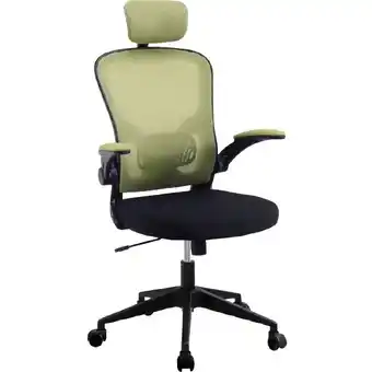 Woolworths Advwin Mesh Office Chair High Back Ergonomic – Green offer