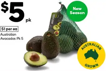 Woolworths Australian Avocados Pk 5 offer