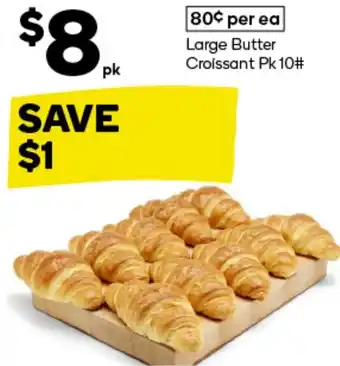 Woolworths Large Butter Croissant Pk 10 offer