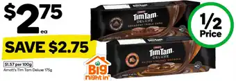 Woolworths Arnott's Tim Tam Deluxe 175g offer