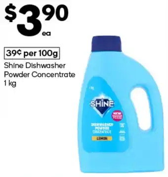 Woolworths Shine Dishwasher Powder Concentrate 1 kg offer