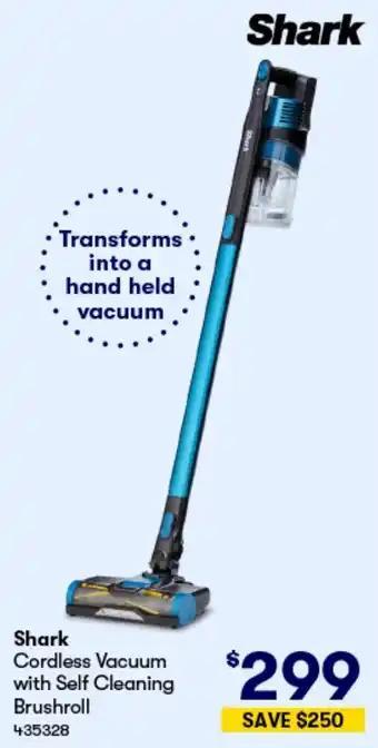 Woolworths Shark Cordless Vacuum with Self Cleaning Brushroll offer