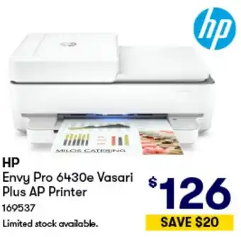 Woolworths hp Envy Pro 6430e Vasari Plus AP Printer offer