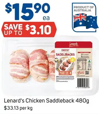 Foodland Lenard's Chicken Saddleback 480g offer