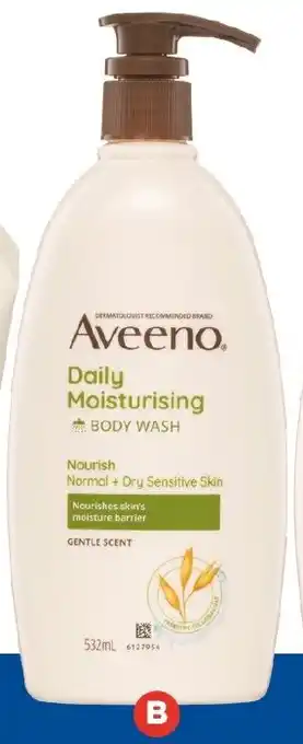 Foodland Aveeno Daily Moisturising Body Wash 532ml offer