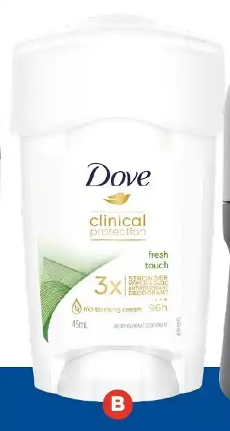 Foodland Dove Clinical Deodorant Stick 45ml offer