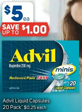 Foodland Advil Liquid Capsules 20 Pack offer