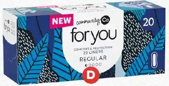 Foodland Community Co For U Regular Liners offer