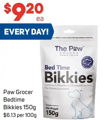 Foodland Paw Grocer Bedtime Bikkies 150g offer