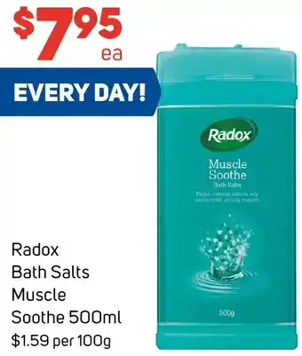 Foodland Radox Bath Salts Soothe 500ml offer
