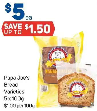 Foodland Papa Joe's Bread Varieties 58 x 100g offer