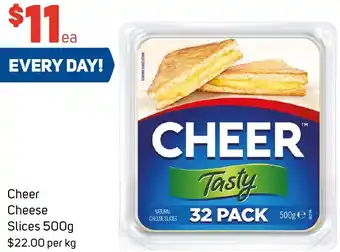 Foodland Cheer Cheese Slices 500g offer