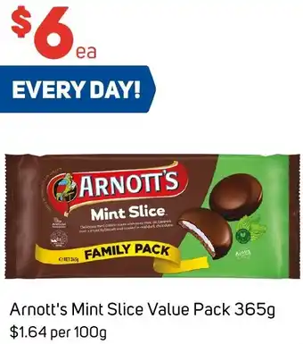 Foodland Arnott's Mint Slice Value Pack 365g offer