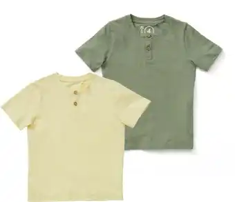 BIG W K-D Kids Henley Organic Cotton Tees offer